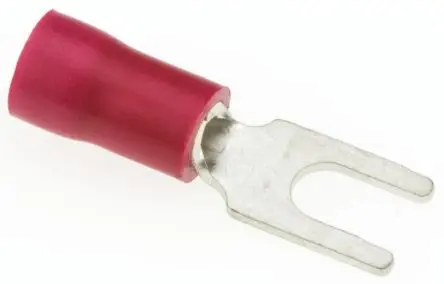 Produktfoto 1 von JST Rot Isoliert Gabelkabelschuh B. 5.8mm, 3 mm Vinyl 22 AWG 16 AWG