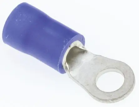 Produktfoto 1 von JST R Ringkabelschuh, Isoliert 16 AWG, Vinyl, Blau, 14 AWG max.AWG, aussen ø 6.6 mm, innen ø 3.7 mm, 3.5 mm