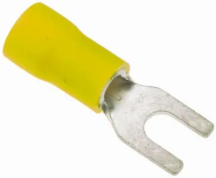 Produktfoto 1 von JST Gelb Isoliert Gabelkabelschuh B. 8.5mm, 4 mm Vinyl 12 AWG 10 AWG