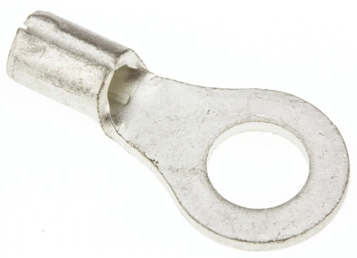 Produktfoto 1 von JST R Ringkabelschuh, Unisoliert 22 AWG, Grau, 16 AWG max.AWG, aussen ø 8 mm, innen ø 4.3 mm, 4 mm