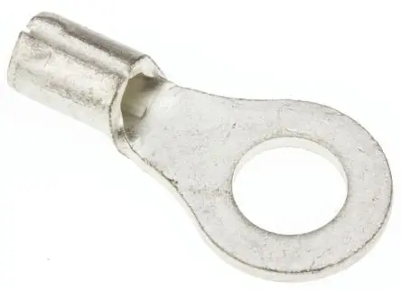 Produktfoto 1 von JST R Ringkabelschuh, Unisoliert 22 AWG, Grau, 16 AWG max.AWG, aussen ø 8 mm, innen ø 4.3 mm, 4 mm