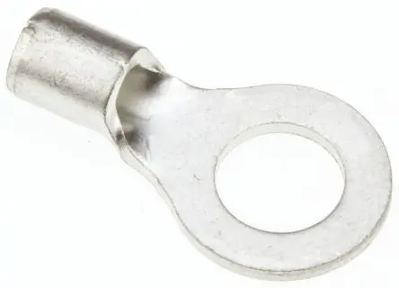 Produktfoto 1 von JST R Ringkabelschuh, Unisoliert 16 AWG, Grau, 14 AWG max.AWG, aussen ø 9.5 mm, innen ø 5.3 mm, 5 mm