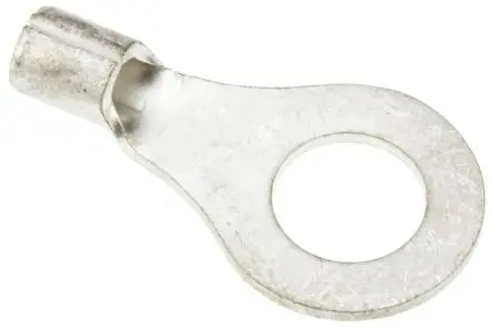 Produktfoto 1 von JST R Ringkabelschuh, Unisoliert 16 AWG, Grau, 14 AWG max.AWG, aussen ø 12 mm, innen ø 6.4 mm, 6 mm