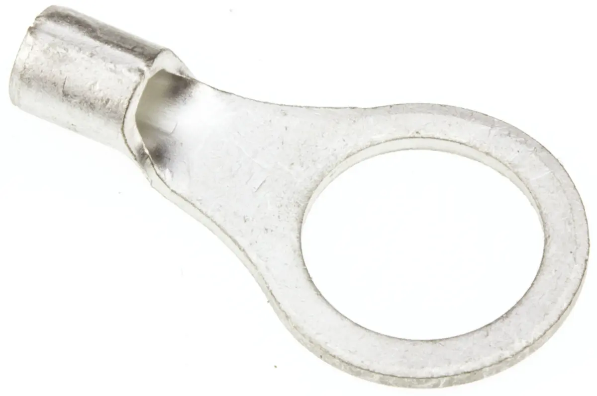 Produktfoto 1 von JST R Ringkabelschuh, Unisoliert 16 AWG, Grau, 14 AWG max.AWG, aussen ø 12 mm, innen ø 8.4 mm, 8 mm