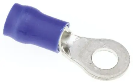 Produktfoto 1 von JST R Ringkabelschuh, Isoliert 16 AWG, Vinyl, Blau, 14 AWG max.AWG, aussen ø 8.5 mm, innen ø 4.3 mm, 4 mm