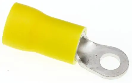 JST R Ringkabelschuh, Isoliert 12 AWG, Vinyl, Gelb, 10 AWG max.AWG, aussen ø 7.2 mm, innen ø 4.3 mm, 4 mm