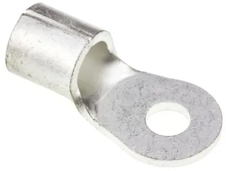 Produktfoto 1 von JST R Ringkabelschuh, Unisoliert 4 AWG, Grau, 4 AWG max.AWG, aussen ø 16.5 mm, innen ø 6.4 mm, 6 mm