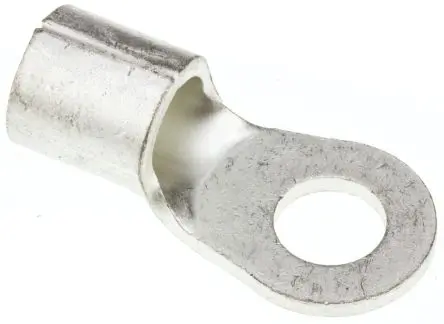 Produktfoto 1 von JST R Ringkabelschuh, Unisoliert 4 AWG, Grau, 4 AWG max.AWG, aussen ø 16.5 mm, innen ø 8.4 mm, 8 mm