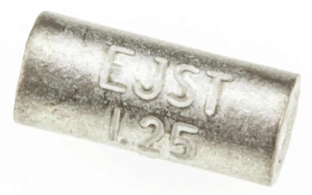 Produktfoto 1 von JST P Spleißverbinder, Parallel, Blau, Gelb, Rot Unisoliert, Ø 3.3 mm, Ges.L 8 mm, 4 AWG max.
