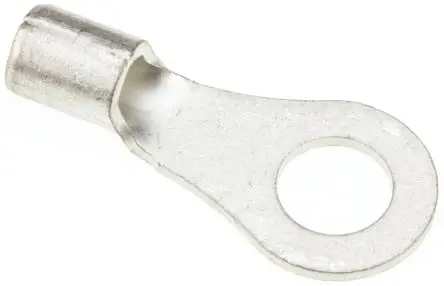 Produktfoto 1 von JST R Ringkabelschuh, Unisoliert 12 AWG, Grau, 10 AWG max.AWG, aussen ø 12 mm, innen ø 6.4 mm, 6 mm