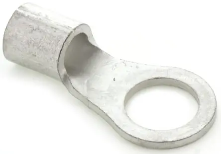 Produktfoto 1 von JST R Ringkabelschuh, Unisoliert 6 AWG, Grau, 6 AWG max.AWG, aussen ø 16 mm, innen ø 10.5 mm, 10 mm