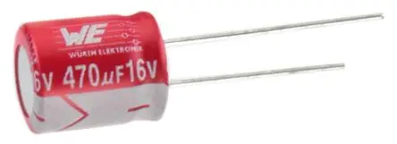 Würth Elektronik WCAP-PTG5, Durchsteckmontage Polymerkondensator 680 μF ±20 % / 6.3V dc, Ø 8 mm, -55 °C → 105 °C