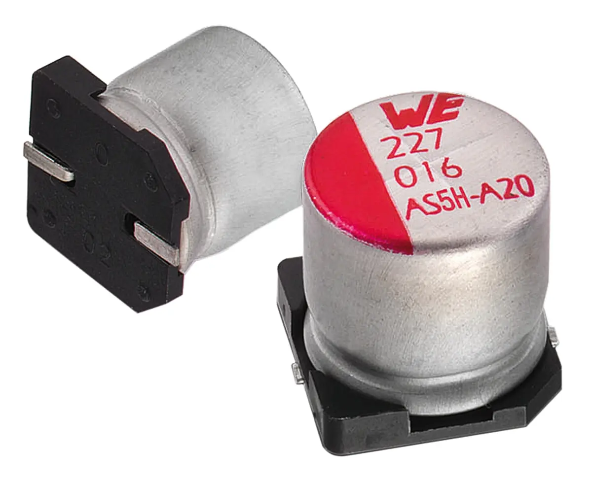 Produktfoto 1 von Wurth Elektronik WCAP-ASLI, SMD Aluminium-Elektrolyt Kondensator 4700μF ±20% / 10V dc, Ø 16mm x 16.7mm, bis 105°C
