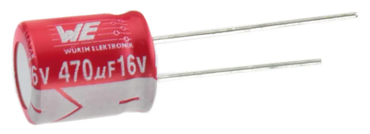 Würth Elektronik WCAP-PTHR, Durchsteckmontage Polymerkondensator 68 μF ±20 % / 50V dc, Ø 10 mm, -55 °C → 105 °C