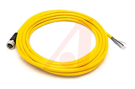 Banner QDC, 5-polig Sensor-Betätigungselementkabel, 7/8 Zoll Rund, Gerade Buchse / Nicht abgeschlossen, Länge 15 m