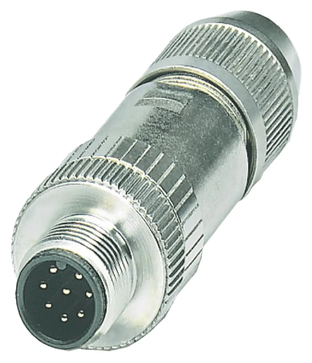 Produktfoto 1 von HARTING M12 19 mm M12 Rundsteckverbinder Stecker 8-polig Stecker/Buchse 4A Kabel IP65, IP40
