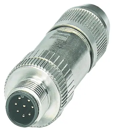 Produktfoto 1 von HARTING M12 19 mm M12 Rundsteckverbinder Stecker 8-polig Stecker/Buchse 4A Kabel IP65, IP67