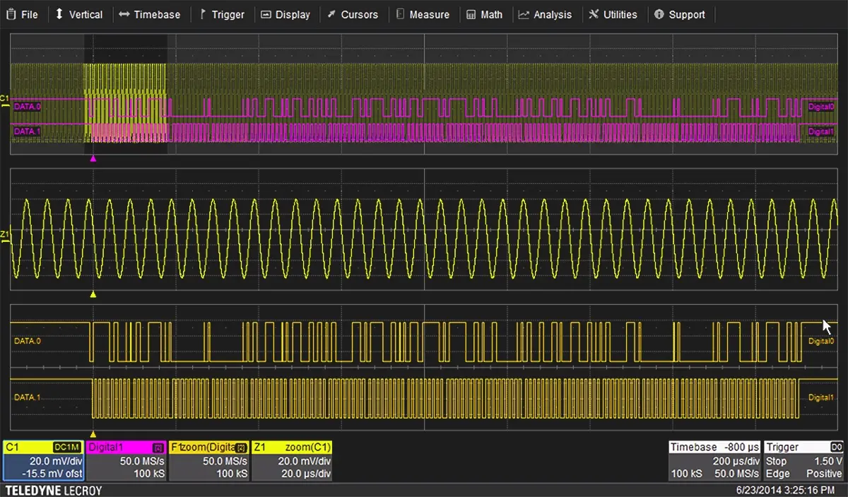 Produktfoto 1 von Teledyne LeCroy Oszilloskop-Software, Trigger- und Decodierungspaket für WaveSurfer 3000 Oszilloskop