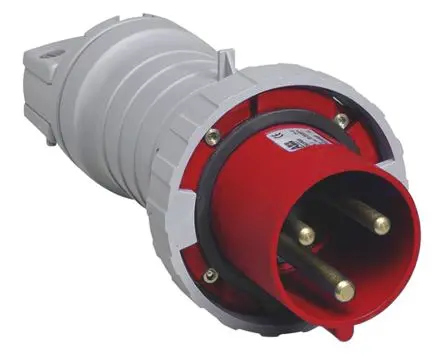 Produktfoto 1 von Amphenol Industrial Tough & Safe Leistungssteckverbinder Rot 3P+PE, 415V, Kabel Gerade IP67 125A