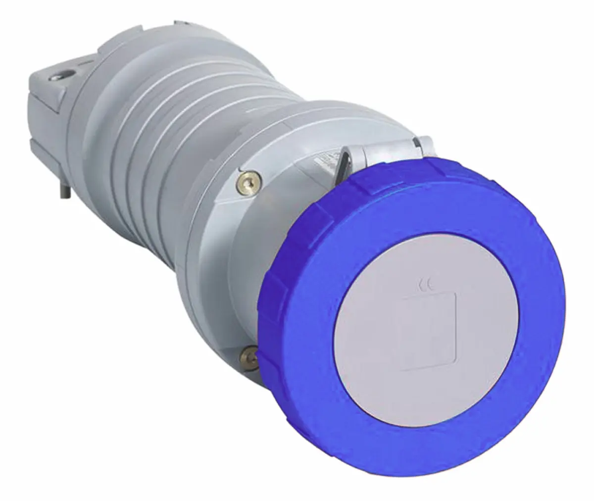 Produktfoto 1 von Amphenol Industrial Tough & Safe Leistungssteckverbinder Blau, 230V 2P+PE / 63A, Kabel IP67