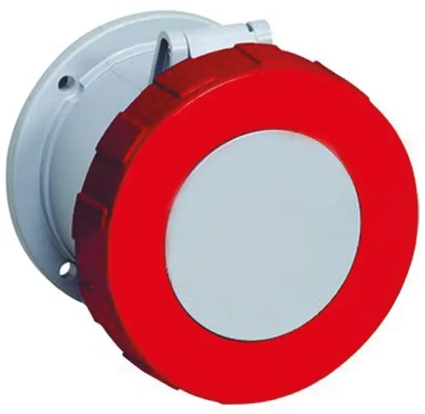Amphenol Industrial Tough & Safe Leistungssteckverbinder Buchse Rot 3P + E, 415 V / 63A, Tafelmontage IP 67