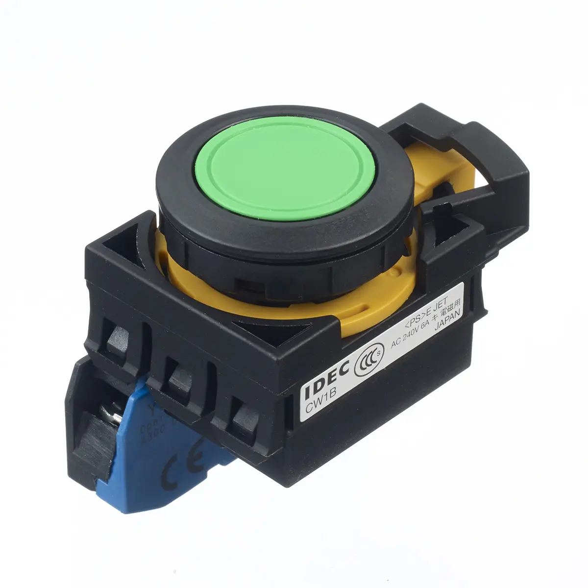Produktfoto 1 von Idec IDEC CW Druckschalter Tastend Panel Ø 22 mm, 1 Schließer / 10 A, IP40, IP66, IP65, IP20