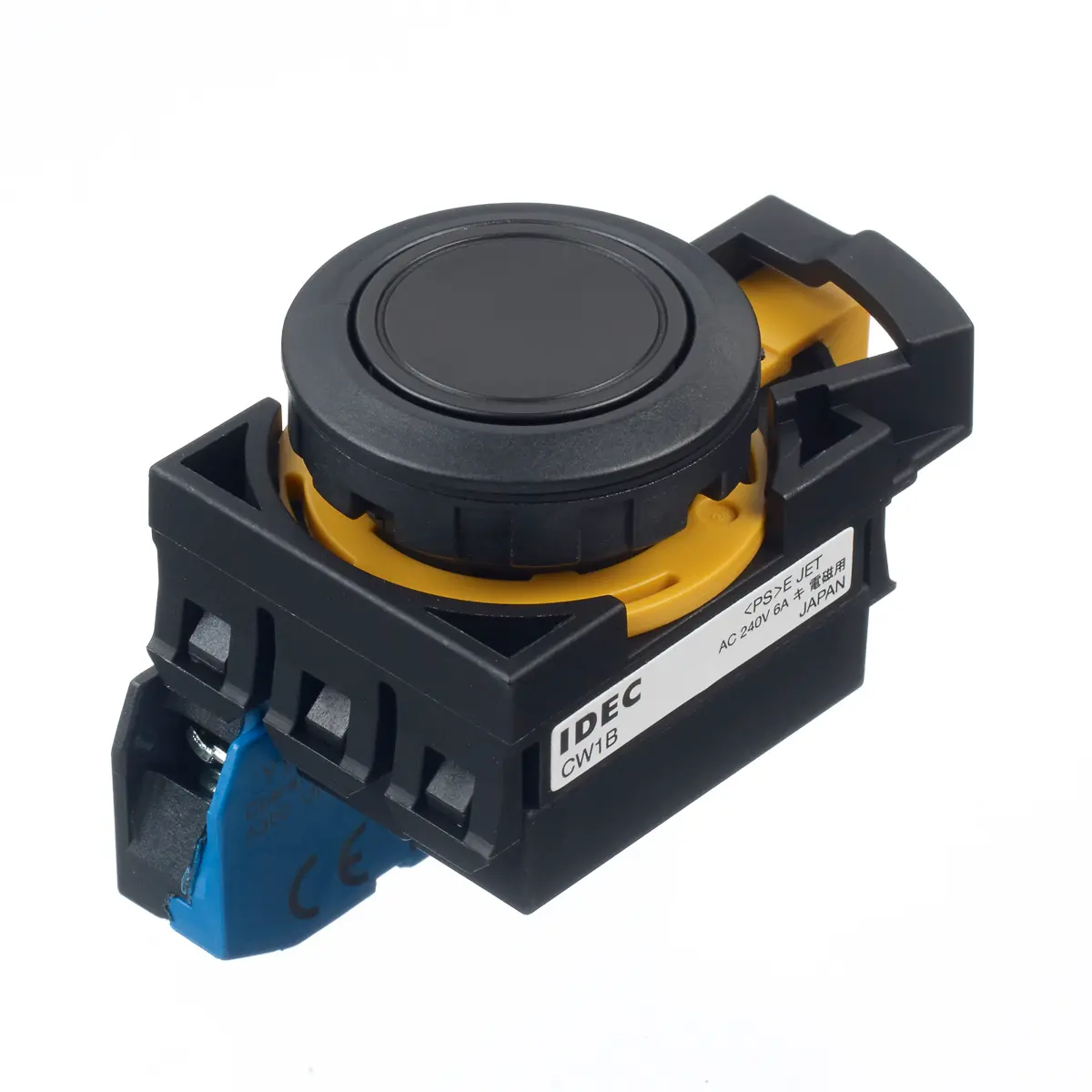 Produktfoto 1 von Idec IDEC CW Druckschalter Tastend Panel Ø 22 mm, 1 Schließer / 10 A, IP20, IP65, IP66, IP40