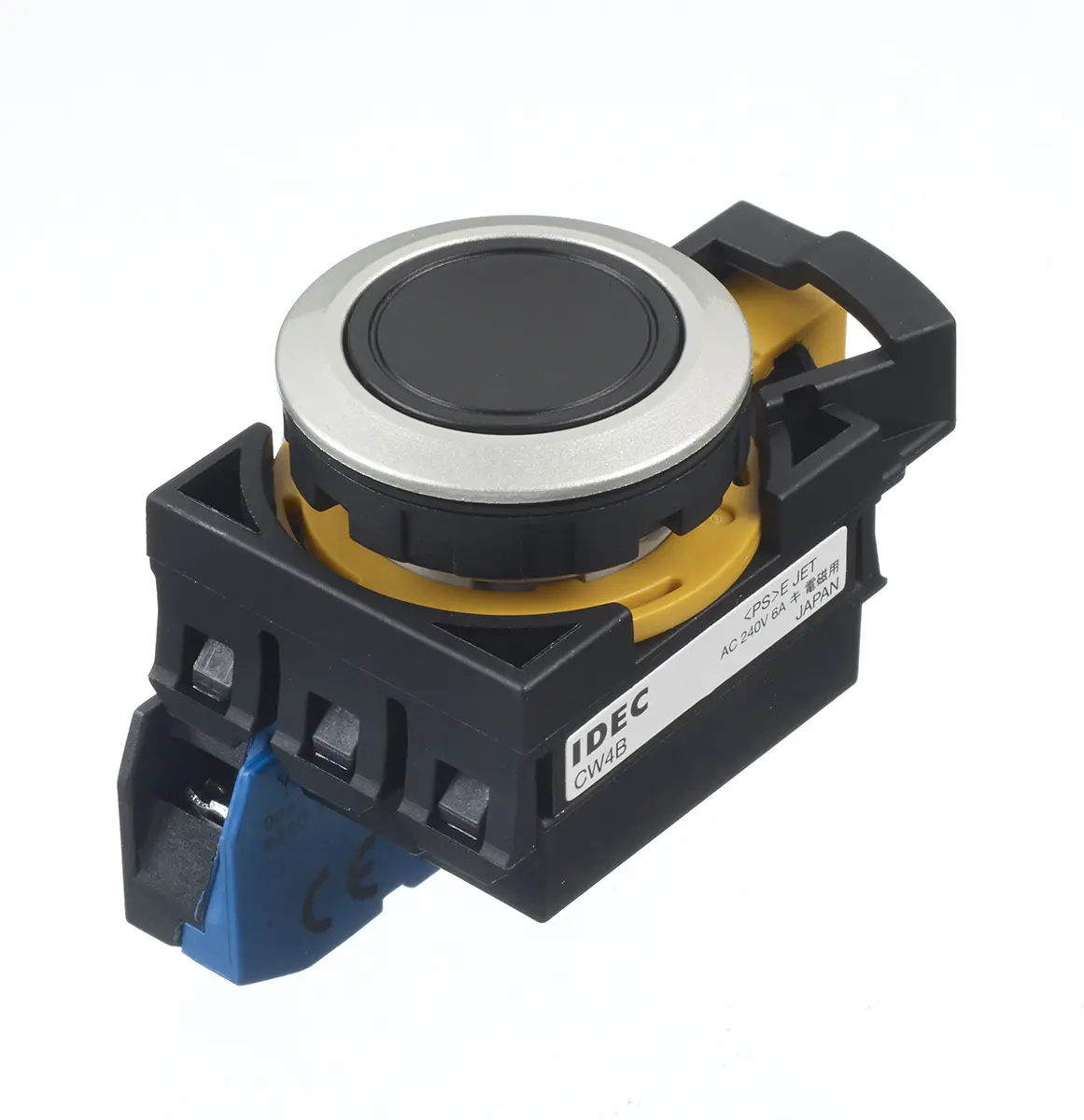 Produktfoto 1 von Idec IDEC CW Druckschalter Tastend Panel Ø 22 mm, 1 Schließer / 10 A, IP20, IP65, IP66, IP40