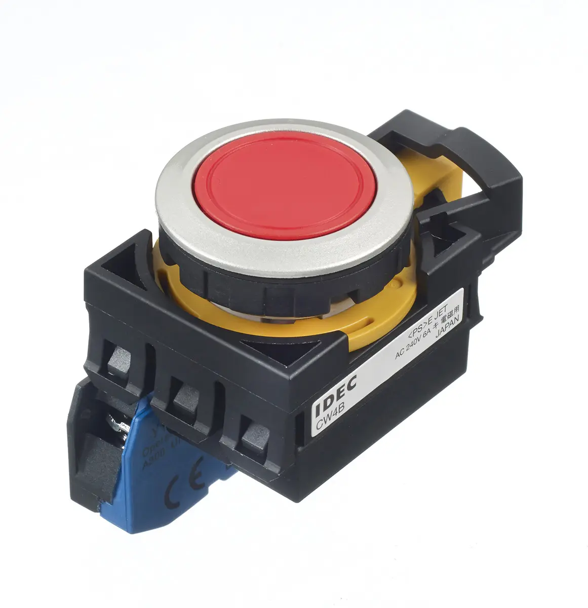 Produktfoto 1 von Idec IDEC CW Druckschalter Tastend Panel Ø 22 mm, SPST / 10 A, IP40, IP66, IP65, IP20