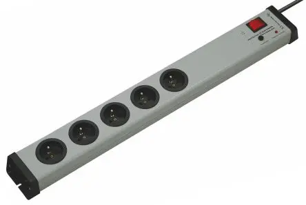 Produktfoto 1 von Ehmann VARIO LINEA Typ E Steckdosenleiste Überspannungsschutz, 5-fach 16A CEE 7/7 Überspannungsschutz, 1.5m Kabel, 250V