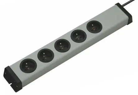 Produktfoto 1 von Ehmann VARIO LINEA Typ E Steckdosenleiste, 5-fach 16A Typ E, 1.5m Kabel, 250V