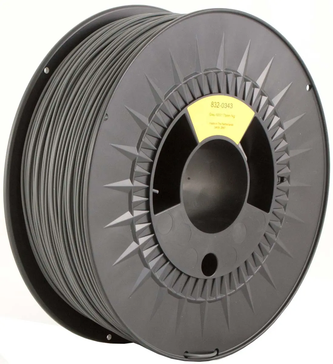 Produktfoto 1 von RS PRO ABS 3D-Drucker Filament zur Verwendung mit Gängige Desktop-3D-Drucker, Grau, 1.75 mm, Fused Deposition Modelling