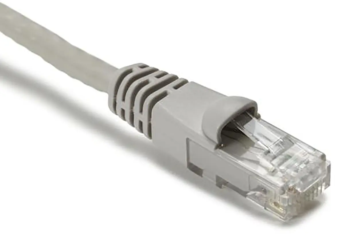 Produktfoto 1 von HellermannTyton Connectivity Kat. 6 Ethernet-Kabel, 1 m, Grau, A RJ45 Stecker, B RJ45 Stecker Ungeschirmt, Raucharm