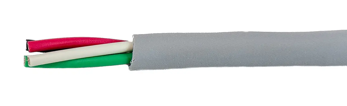 Produktfoto 1 von Alpha Wire ECO Steuerkabel, 4-adrig 0.24mm² 24 AWG Grau Ungeschirmt, 30 m, Modifizierter Polyphenylen-Ether