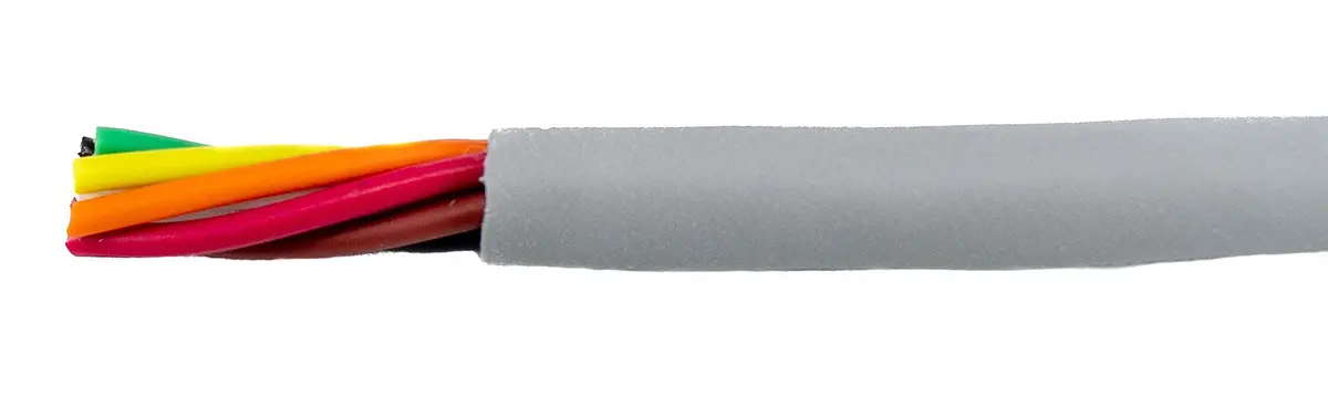Produktfoto 1 von Alpha Wire ECO Steuerkabel, 6-adrig 0.09mm² 28 AWG Grau Ungeschirmt, 30 m, Modifizierter Polyphenylen-Ether