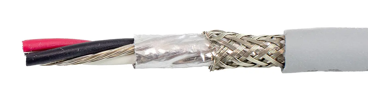 Produktfoto 1 von Alpha Wire ECO Steuerkabel, 6-adrig 0.24mm² 24 AWG Grau Geschirmt, 30 m, Modifizierter Polyphenylen-Ether