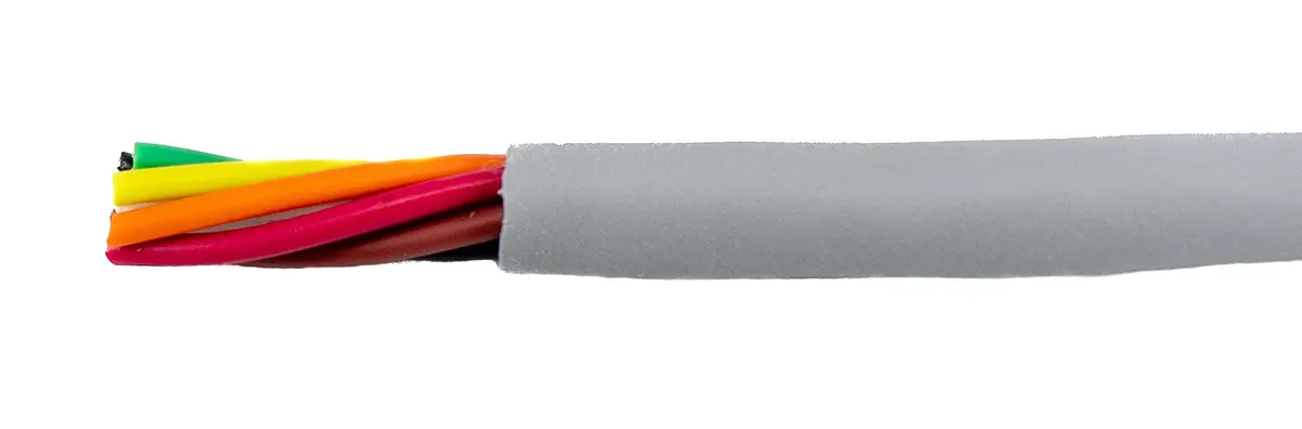 Produktfoto 1 von Alpha Wire ECO Steuerkabel, 6-adrig 0.61mm² 20 AWG Grau Ungeschirmt, 30 m, Modifizierter Polyphenylen-Ether