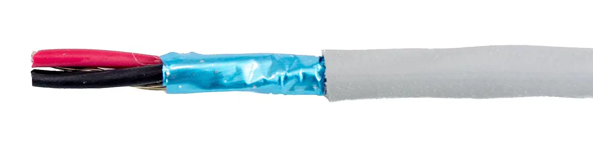 Produktfoto 1 von Alpha Wire ECO Steuerkabel, 2-adrig 0.09mm² 28 AWG Grau Geschirmt, 30 m, Modifizierter Polyphenylen-Ether