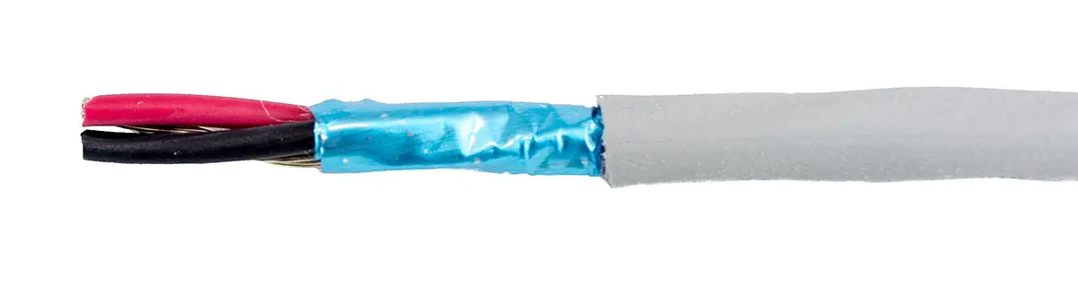 Produktfoto 1 von Alpha Wire ECO Steuerkabel, 2-adrig 0.15mm² 26 AWG Grau Geschirmt, 30 m, Modifizierter Polyphenylen-Ether