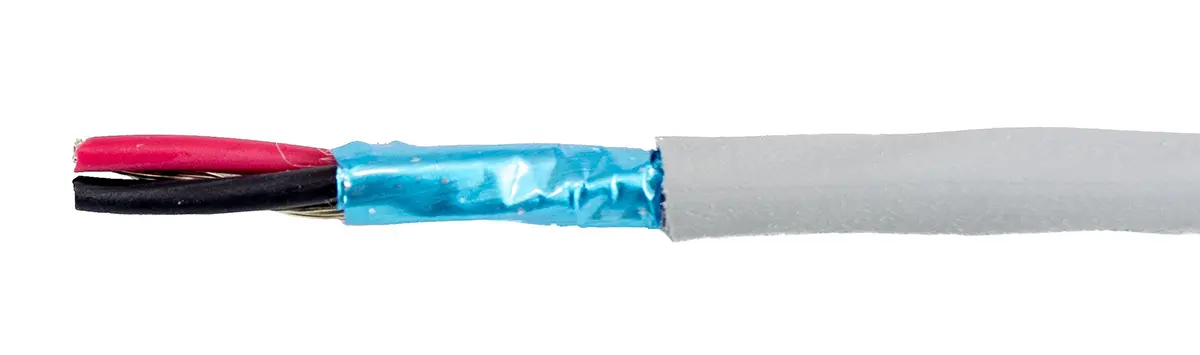 Produktfoto 1 von Alpha Wire ECO Steuerkabel, 2-adrig 0.61mm² 20 AWG Grau Geschirmt, 30 m, Modifizierter Polyphenylen-Ether