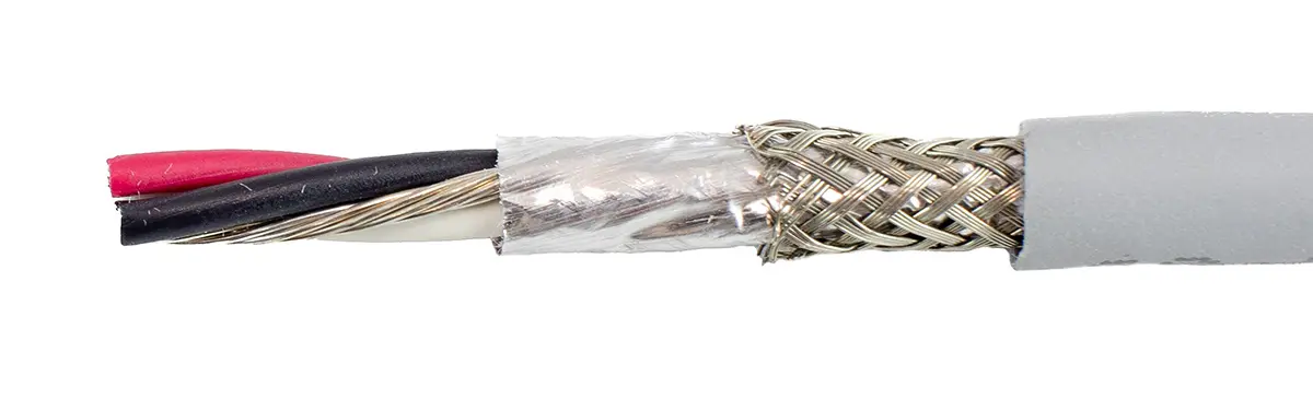 Alpha Wire ECO Steuerkabel, 6-adrig 0.61mm² 20 AWG Grau Geschirmt, 30 m, Modifizierter Polyphenylen-Ether