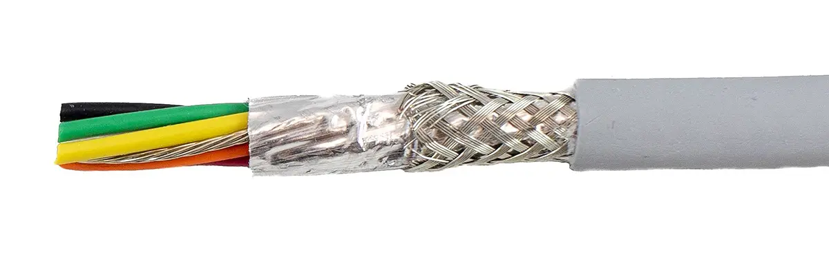Produktfoto 1 von Alpha Wire ECO Steuerkabel, 6-adrig 0.61mm² 20 AWG Grau Geschirmt, 30 m, Modifizierter Polyphenylen-Ether