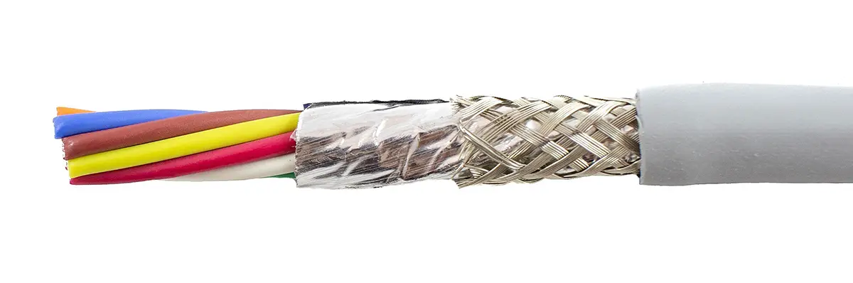 Produktfoto 1 von Alpha Wire ECO Steuerkabel, 8-adrig 0.61mm² 20 AWG Grau Geschirmt, 30 m, Modifizierter Polyphenylen-Ether