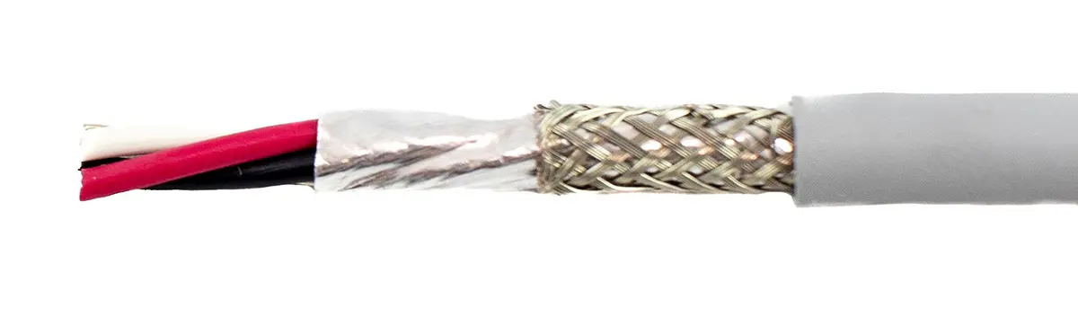 Produktfoto 1 von Alpha Wire ECO Steuerkabel, 3-adrig 0.61mm² 20 AWG Grau Geschirmt, 30 m, Modifizierter Polyphenylen-Ether