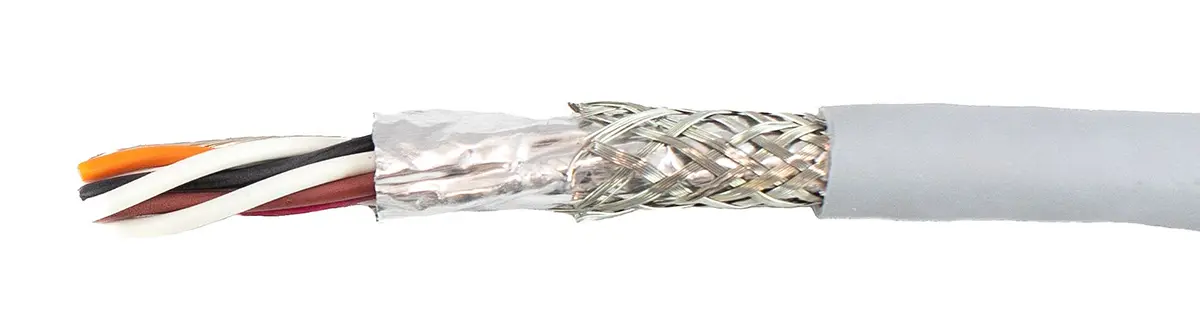 Produktfoto 1 von Alpha Wire Ecogen Ecocable Mini Datenkabel, 4-paarig 0.382 mm² 30 m Ø 6.3 mm MPPE isoliert Grau