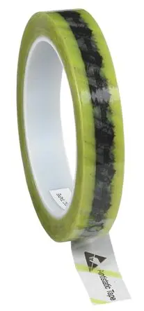 Produktfoto 1 von Desco Europe ESD Klebeband, Klar, Gummi (Basis), Zellulose, Nichtleitend, 65.8 m x 18mm