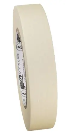 Produktfoto 1 von Desco Europe ESD Klebeband, Creme, Naturgummi, Nichtleitend, 54.8 m x 18mm