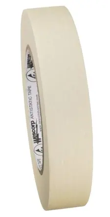 Produktfoto 1 von Desco Europe ESD Klebeband, Creme, Naturgummi, Gummi, Nichtleitend, 54.8 m x 24mm