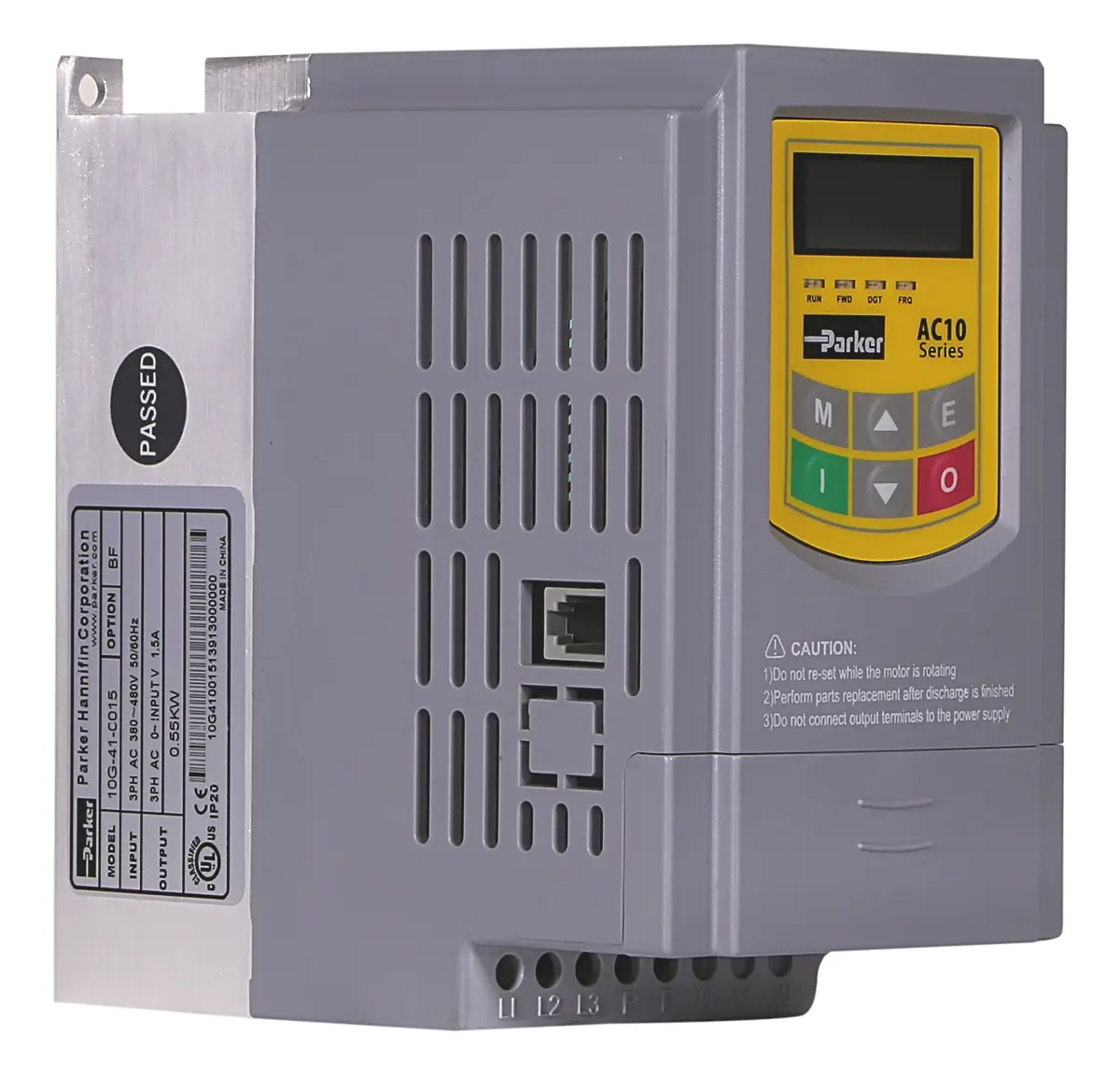 Produktfoto 1 von Parker AC10 1-Phasen Frequenzumrichter 0.55 kW 240 V 3.5 A 590Hz