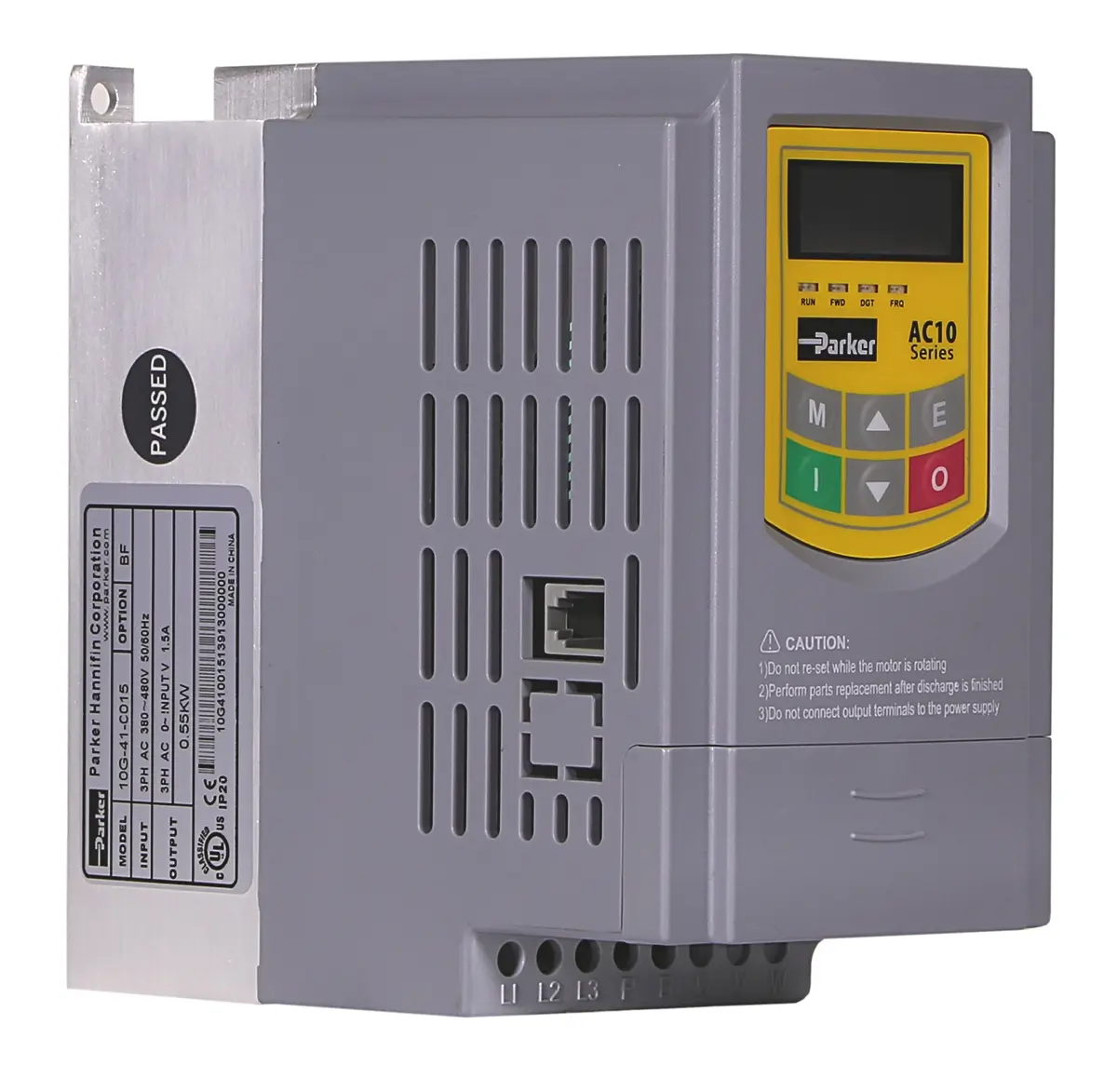 Produktfoto 1 von Parker AC10 3-Phasen Frequenzumrichter 0.55 kW 480 V 1.5 A 590Hz